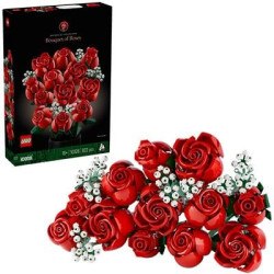 Set da costruzione lego bouquet di fiori di rose 700g [10328]