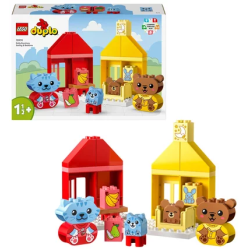 Giocattoli lego duplo routine quotidiane mangiare e andare a dormire