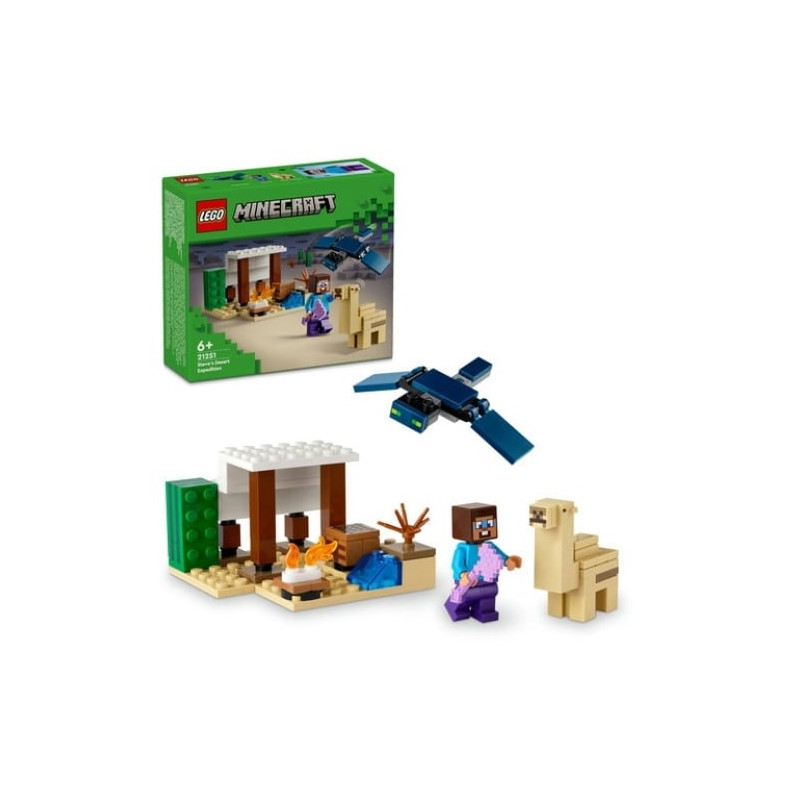 Gioco da costruzione lego la spedizione nel deserto di steve 75pz