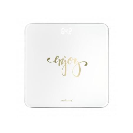 Bilancia pesapersone elettronico medisana 180kg/1.5v oro/bianco [40524]