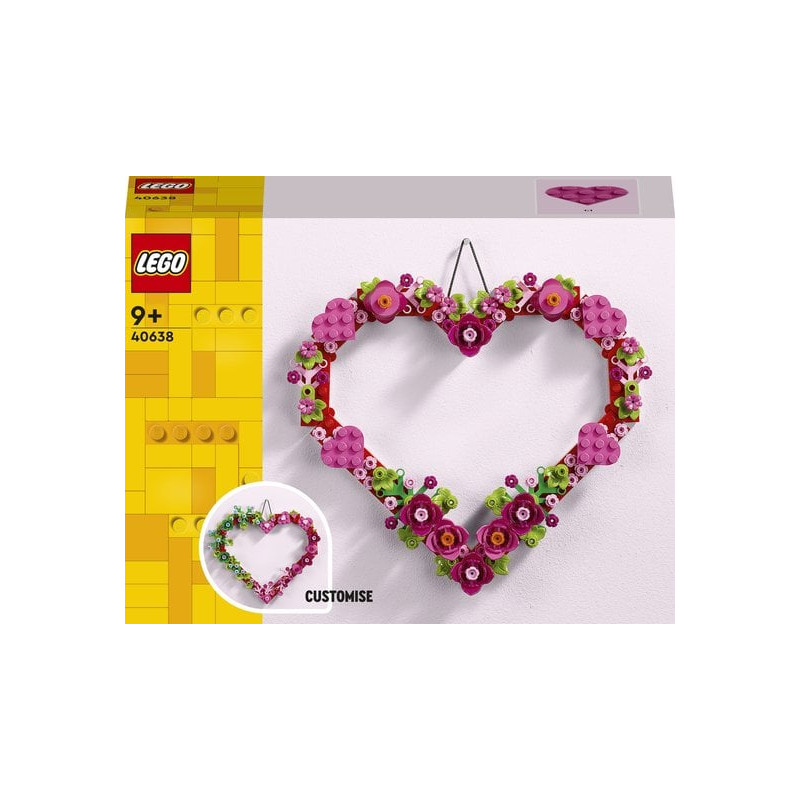 Gioco da costruzione lego decorazione a cuore 254pz [40638]