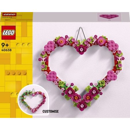 Gioco da costruzione lego decorazione a cuore 254pz [40638]