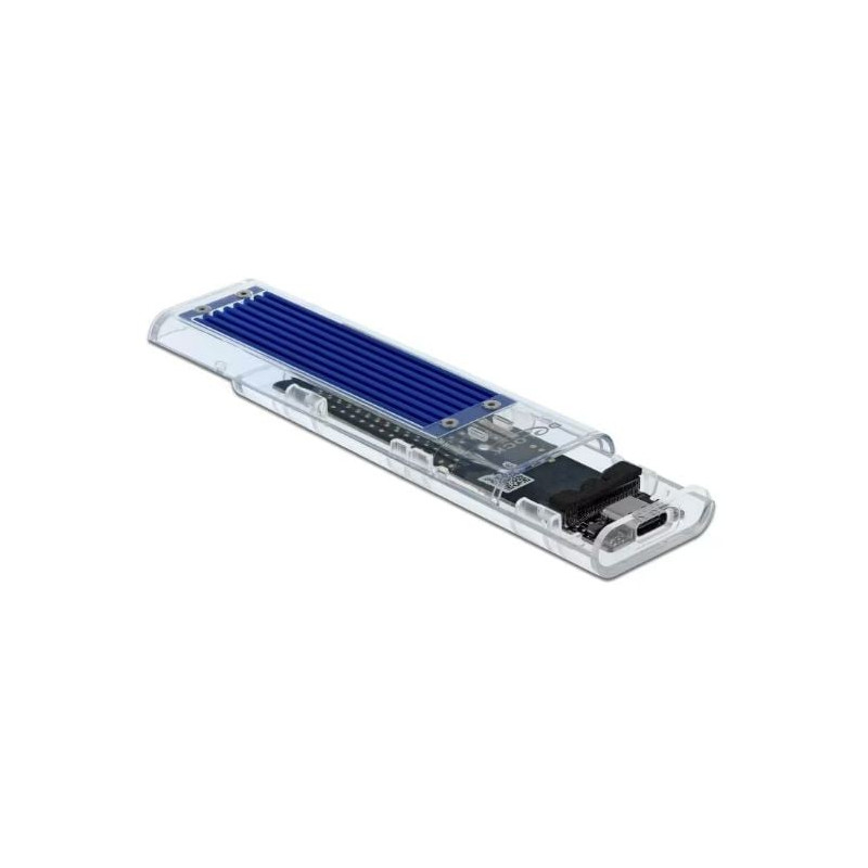 Custodia esterna usb 3.2 delock di archiviazione ssd blu [42620]