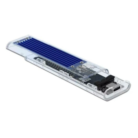 Custodia esterna usb 3.2 delock di archiviazione ssd blu [42620]
