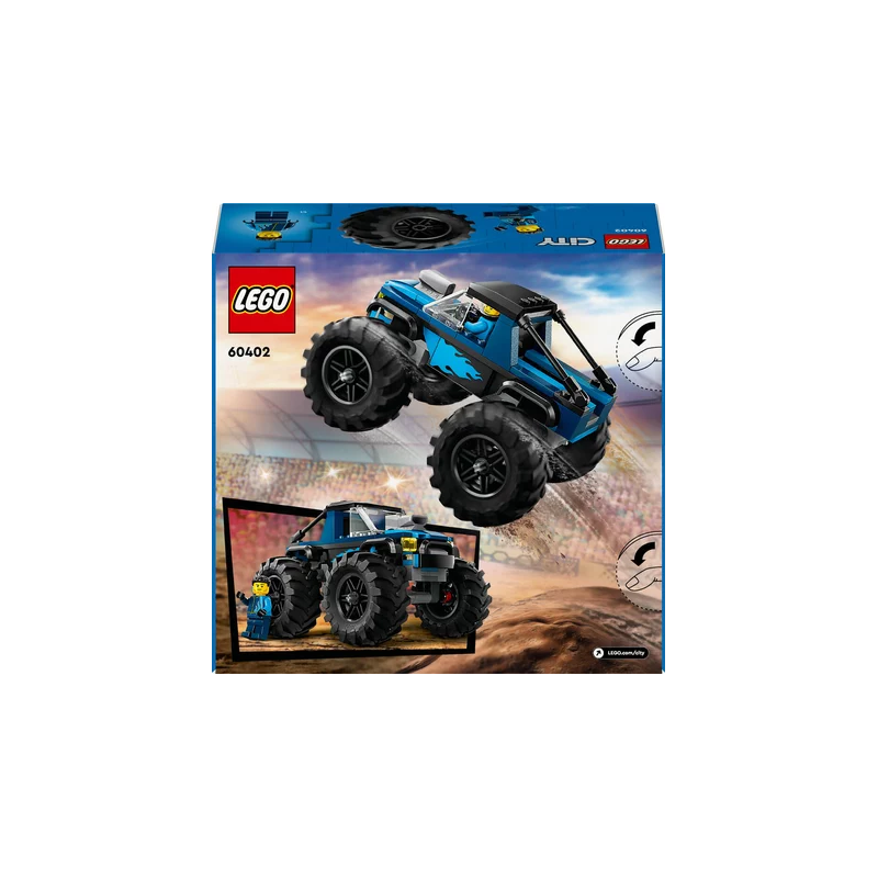 Gioco da costruzione lego monster truck blu [60402]