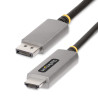 Cavo hdmi startech.com displayport a hdmi 2m nero/argento 1pz [133displayporthdmi21]