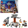 Gioco da costruzione lego base spaziale e piattaforma di lancio del