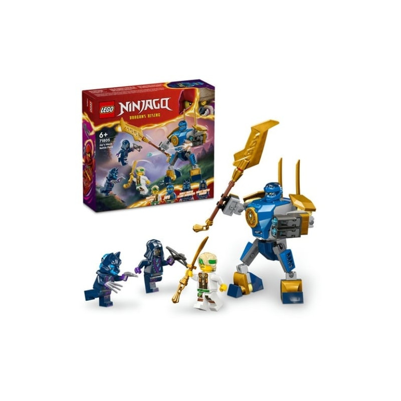 Gioco da costruzione lego battle pack del mech di jay 78pz [71805]