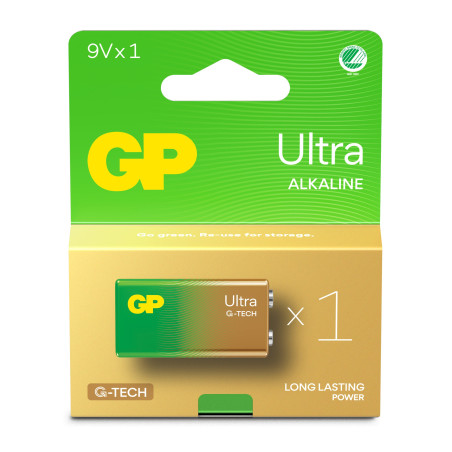 Batteria alcalina gp batteries ultra 9v/143mah 1pz