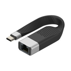 Cavo techly corto piatto usb tipo c maschio a rj45 femmina fpc 14.4cm