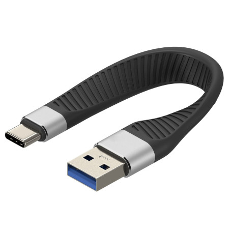 Cavo techly corto piatto usb tipo c maschio a usb-a maschio ricarica