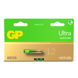 Pile gp batteries ultra alcalina ministilo aaa 124u/lr03 12pz