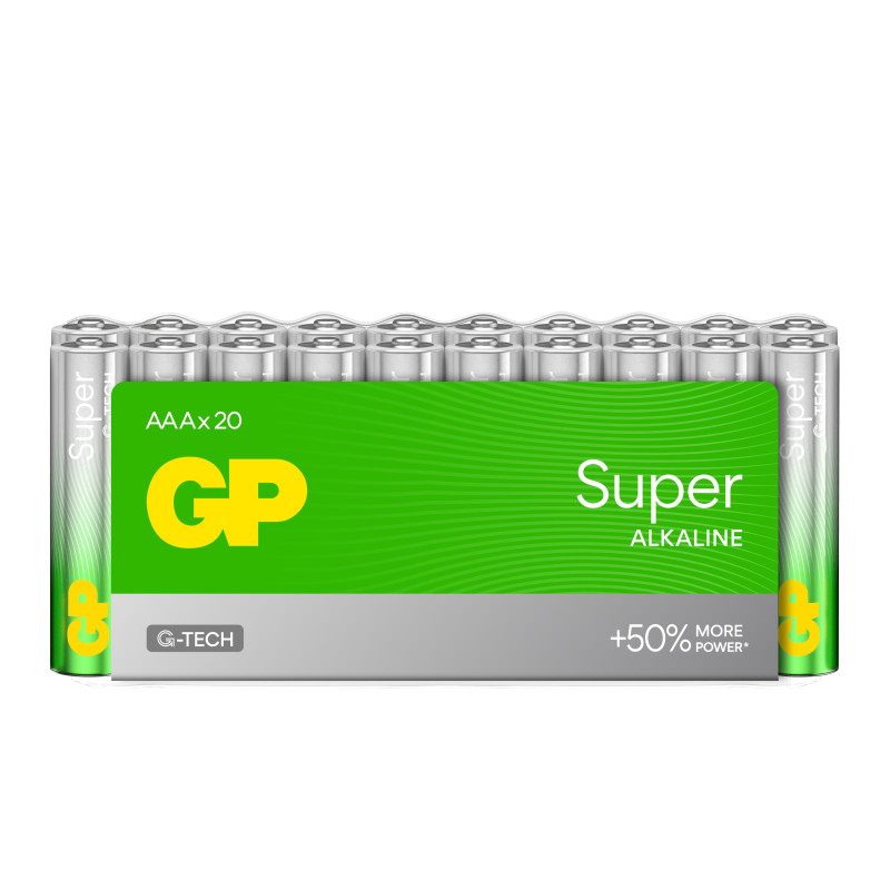 Pile gp batteries ultra plus alcaline ministilo aaa 24a/lr03 20pz