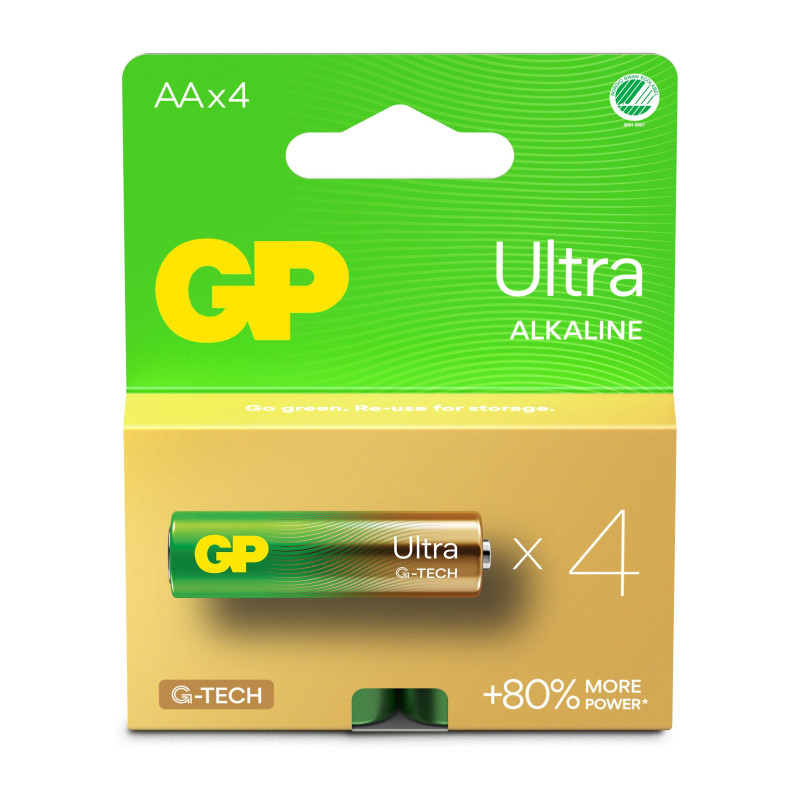 Pile gp batteries ultra alcaline stilo aa 15au/lr6 4pz