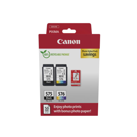 Cartuccia d'inchiostro canon pg-575/cl-576 value pack