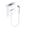 Adattatore video usb lindy usb-c a vga bianco [43355]