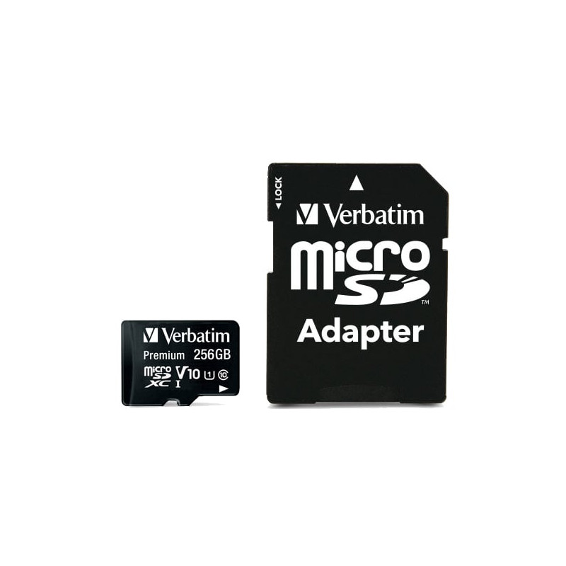 256gb scheda microsd verbatim 44087 micro sdxc class 10 [44087]