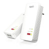 Powerline avm 1200 mbit/ ethernet lan wi-fi bianco 2pz