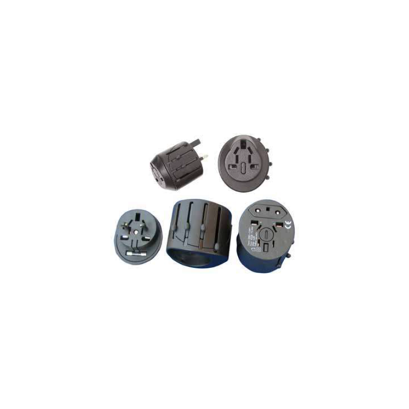 Adattatore cfg e284 universale da viaggio 55x55x50mm nero