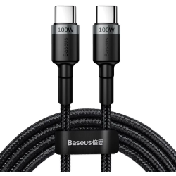 Cavo usb baseus usb-c/100w/2m nero 1pz [catklf-alg1]