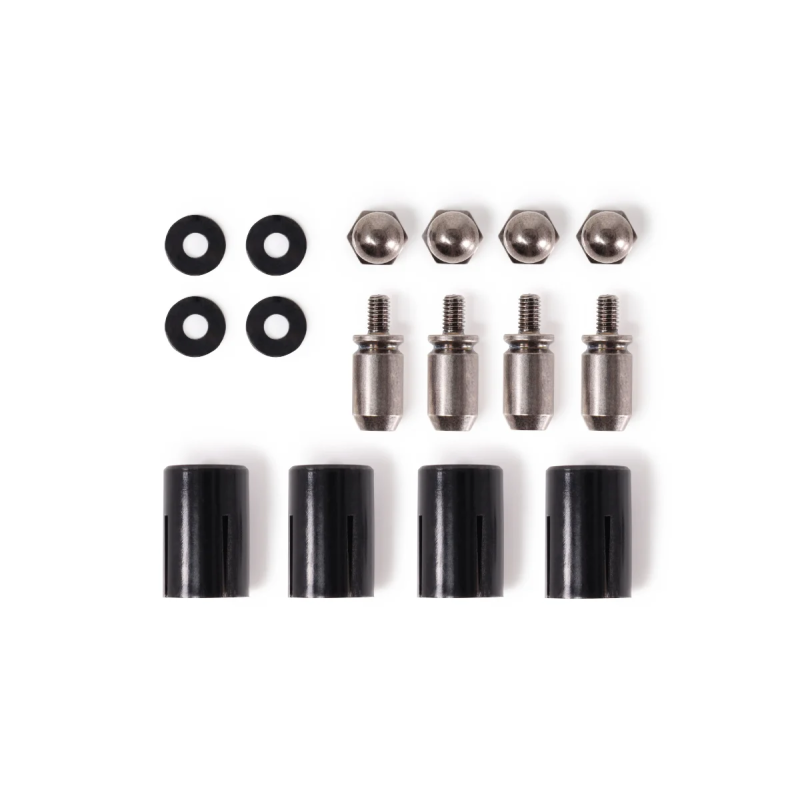 Kit di montaggio alphacool core push 17 mm m3/m4/unc 6-32 nero/argento