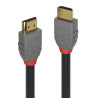 Cavo hdmi lindy anthra line con ethernet 10m nero/grigio [36967]