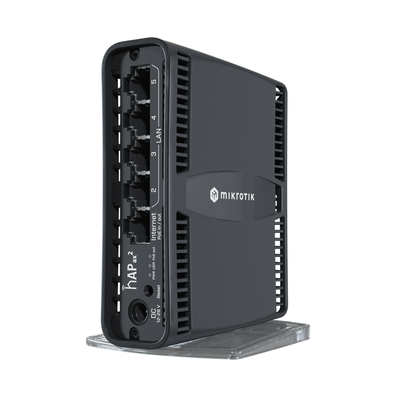 Router wireless mikrotik hap ax2 gigabit ethernet dual-band (2,4ghz/5ghz)
