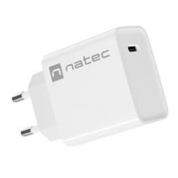 Alimentatore da rete natec ribera usb-c 20w pd bianco [nuc-2059]