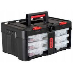 Cassetta degli attrezzi keter con 3 organizzatori stack n roll [253380]