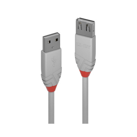 cavo lindy anthra line usb 2.0 1m grigio [36712]