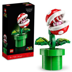 Gioco da costruzione lego super mario pianta piranha 540pz [71426]