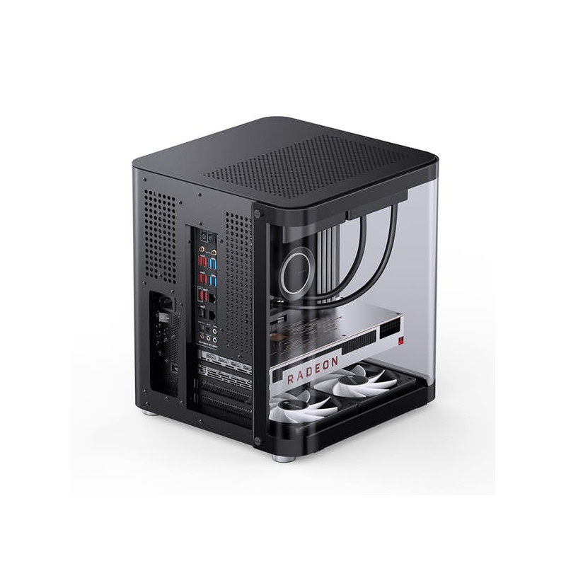 Case jonsbo tk-1 2.0 vetro arrotondato itx/matx nero