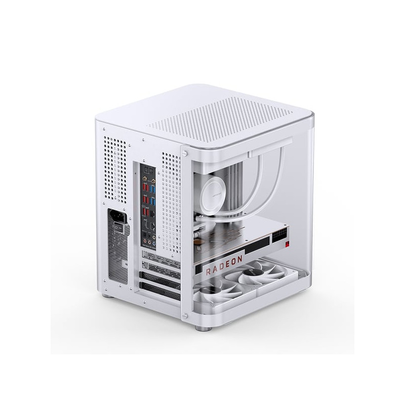 Case jonsbo tk-1 2.0 vetro temperato atx/matx bianco