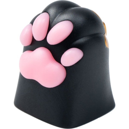 Tasto della tastiera keychron kitty paw in lega di alluminio rosa/nero
