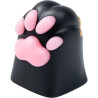 Tasto della tastiera keychron kitty paw in lega di alluminio rosa/nero