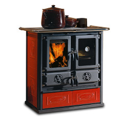 Cucina a legna la nordica rosetta liberty bordeaux [la nordica]