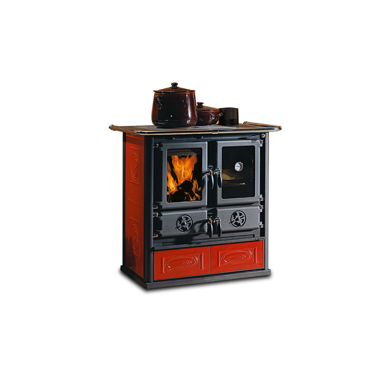 Cucina a legna la nordica rosetta liberty bordeaux [la nordica]