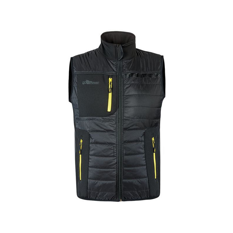 Gilet da lavoro u-power wall taglia xxl nero carbonio [fu278bc-xxl]