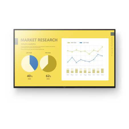 Public display led 43'' sony fw-43ez20l 4k uhd 3840x2160/classe