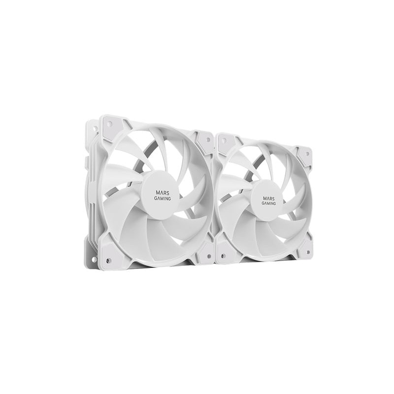 Set ventola 120x120 mars gaming mf-prox2 120mm 2pz bianco [mf-prox2w]