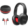 Cuffie mars gaming mhbtx combo 3in1 + auricolari + altoparlante bluetooth