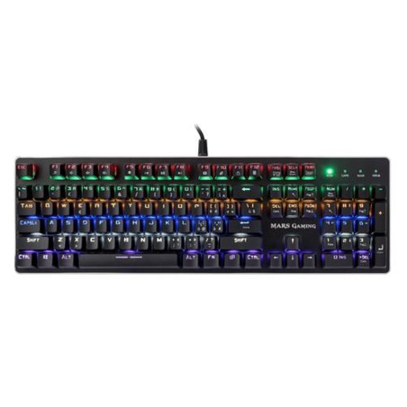 Tastiera mars gaming mk4 meccanica rgb switch blue italiano nero