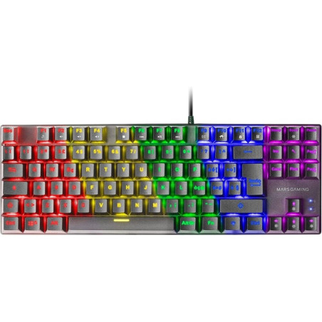 Tastiera mars gaming mk80 tkl meccanica frgb swich red italiano nero
