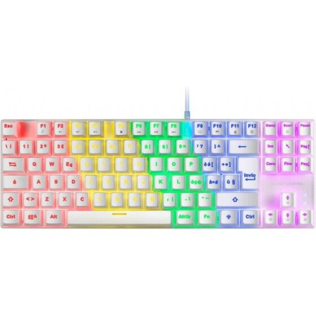 Tastiera mars gaming mk80 tkl meccanica frgb swich red italiano bianco
