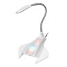 Microfono da tavolo mars gaming mmicw usb led rgb bianco