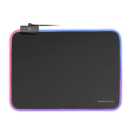 Mousepad mars gaming mmprgbl chroma rgb 365x265mm nero