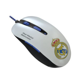 Mouse da gioco mars gaming mmrm real madrid ottico 3200dpi bianco