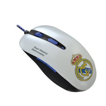 Mouse da gioco mars gaming mmrm real madrid ottico 3200dpi bianco