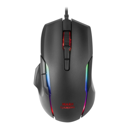 Mouse da gioco mars gaming mmx rgb ottico 12400dpi usb-a nero