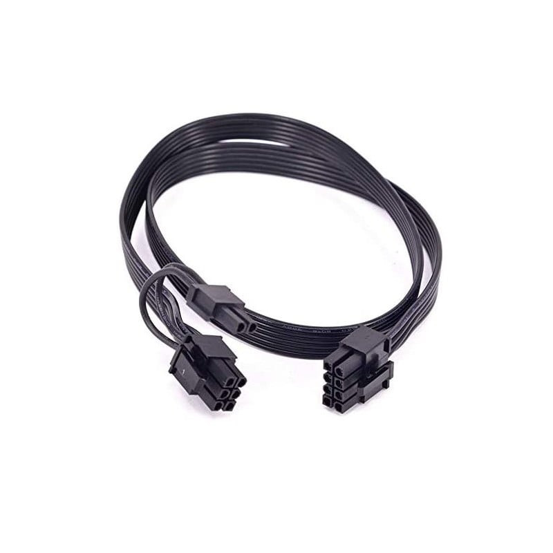 Cavo adattatore seasonic per psu a 1x6+2pin pci-express nero